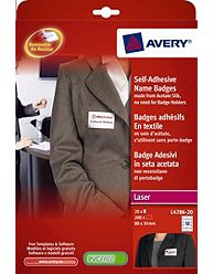 L4786-20 Avery Laser White Self Adhesive Badges