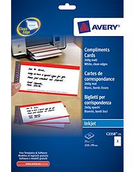 Avery C2358-25 Inkjet Correspondence Cards Avery C2358-25 Inkjet Correspondence Cards