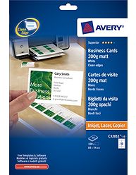 C32011 Avery Inkjet/Laser Business Cards C32011 Avery Inkjet/Laser Business Cards