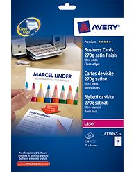 C32026 Avery Laser White Business Cards C32026 Avery Laser White Business Cards