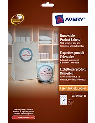 L7104REV-20 Avery Multi Purpose Round White Labels