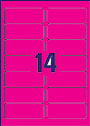 RL14 Flourescent Pink Address Labels