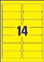 RL14 Yellow Address Labels