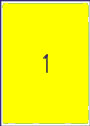 RL01 Flourescent Yellow Shipping Labels