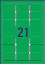 RL21 Green Address Labels